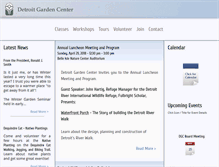 Tablet Screenshot of detroitgardencenter.org